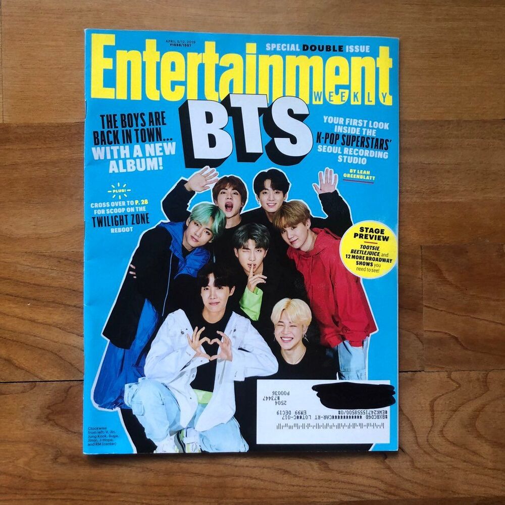 BTS Entertainment Weekly Magazine